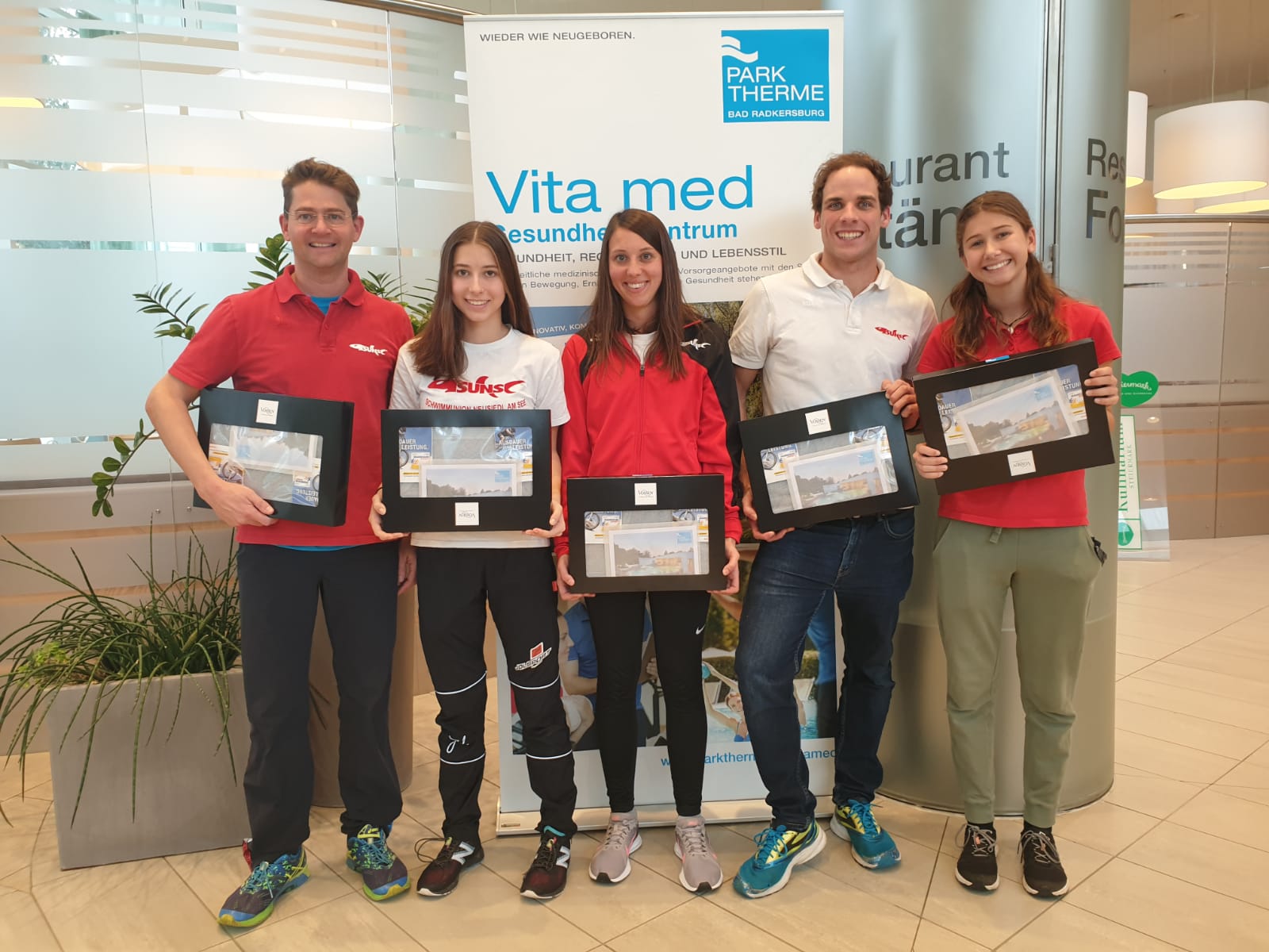 Christian und Livia Unterberger, Lena Sebauer, Patrick Oberroither und Leni Unterberger.